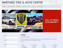 Tablet Screenshot of martineztiresanantoniotx.com